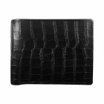 Men Leather Wallet Slim Black