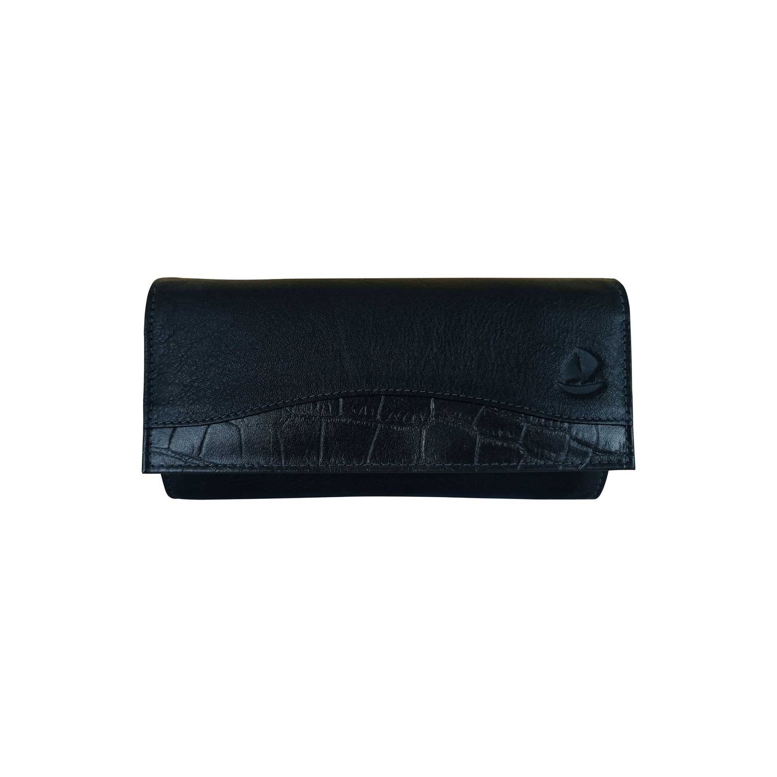 Genuine Leather Hand Clutch Wallet For Women Navy Blue