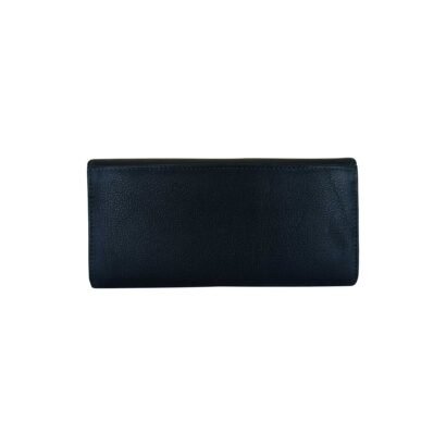Genuine Leather Hand Clutch Wallet For Women Navy Blue