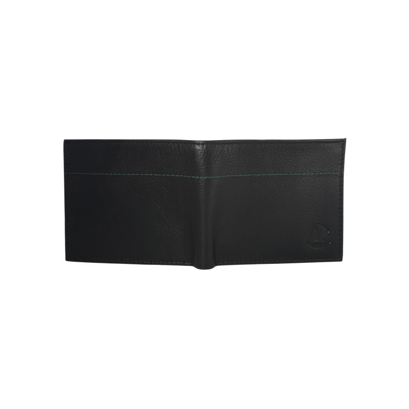 Bi Fold Leather Wallet Black