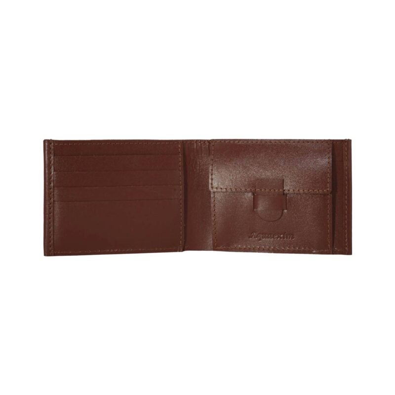 Genuine Leather Minimal Men Wallet Brown Colour.