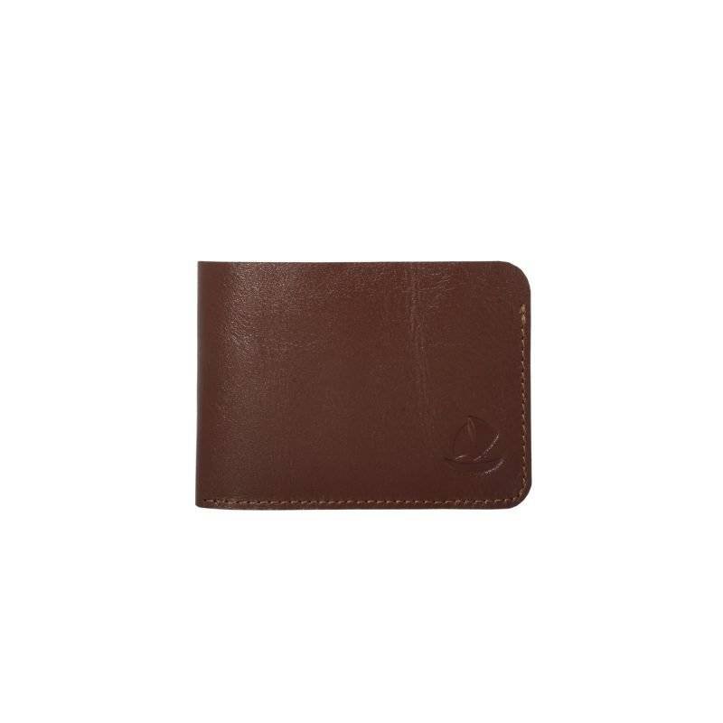 Leather Slim Wallet for Men Brown