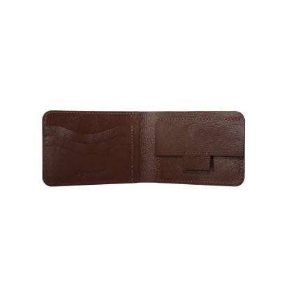 Leather Slim Wallet for Men Brown