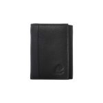 Tri-Fold Leather Wallet Black