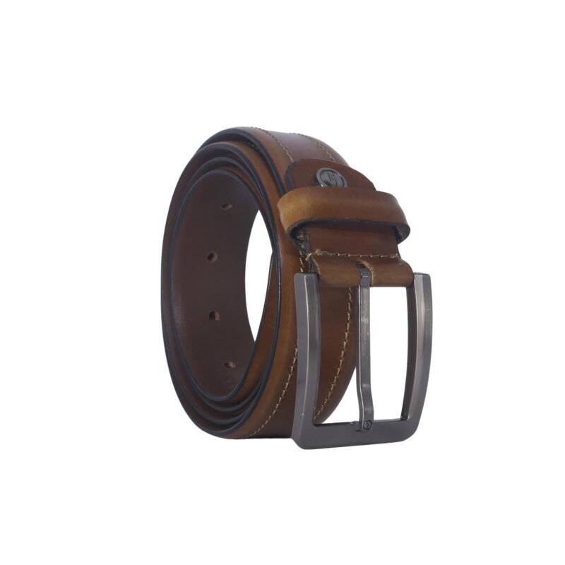 Formal Genuine Leather Belt for Men Tan