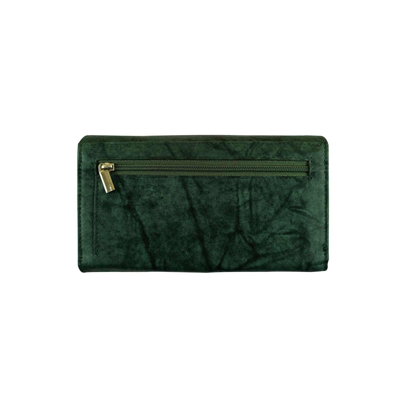 Luxurious Leather Hand Clutches for Woman With RFID Protected Green