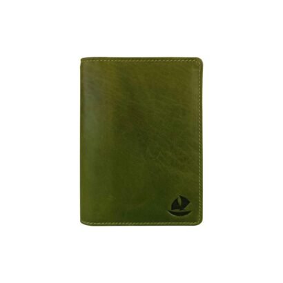 Green Leather Passport Holder