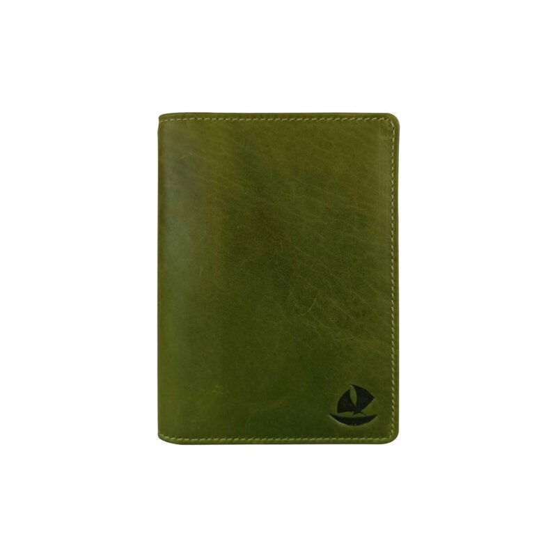 Green Leather Passport Holder