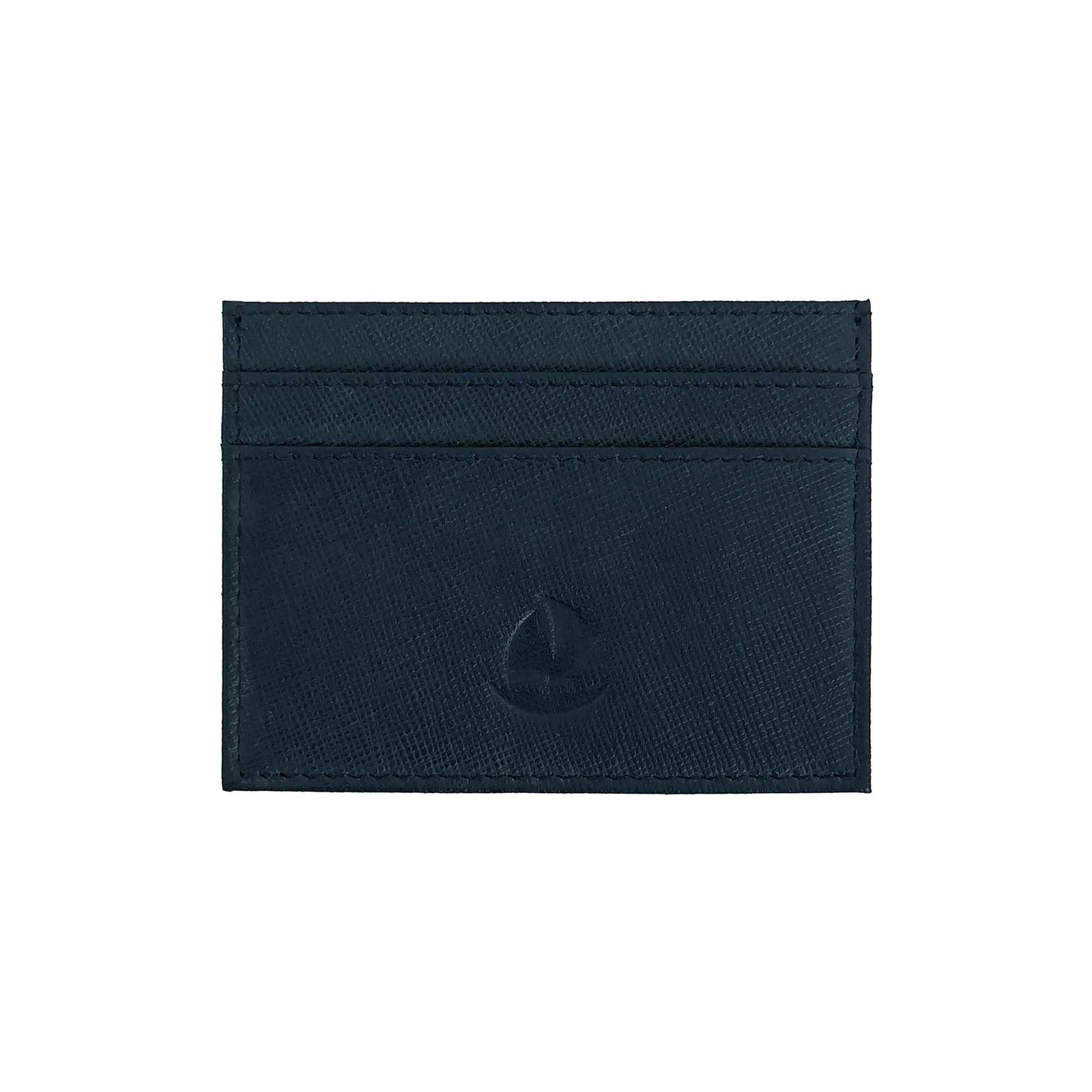 Leather Slim Card Holder With RFID blue