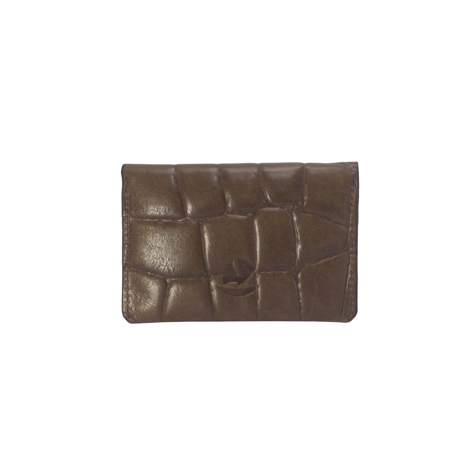 Leather Coin Pouch for Women Dark Green