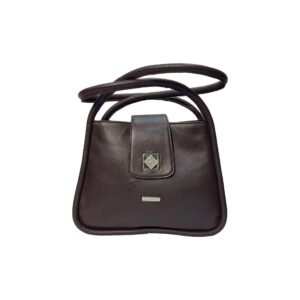 Premium Leather Ladies Hand Sling Bag Brown