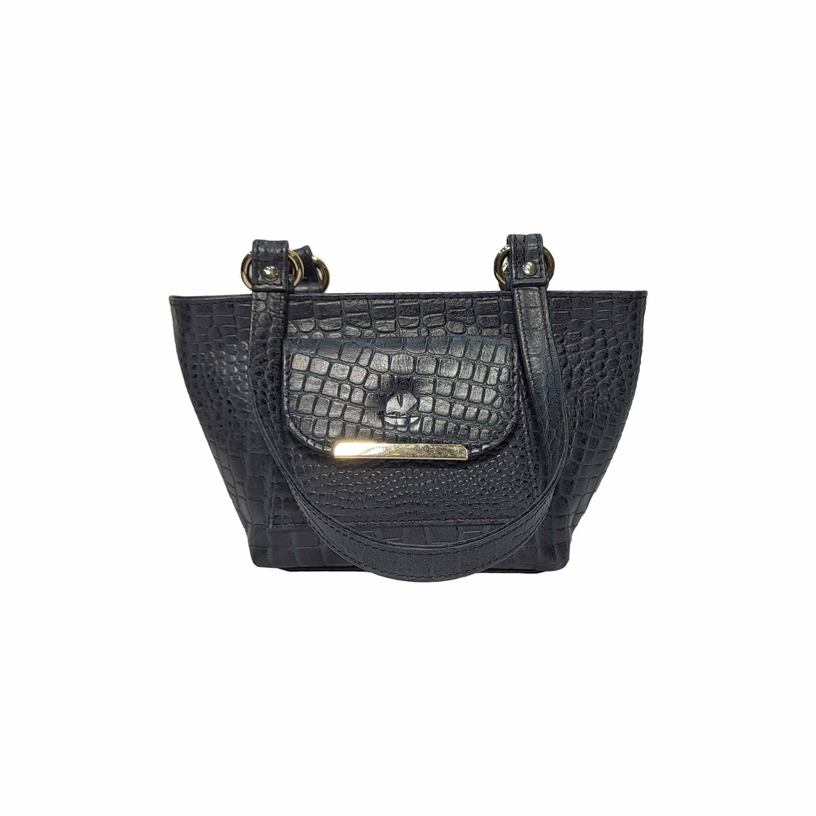 Leather Hand Bag For Women Green Croco