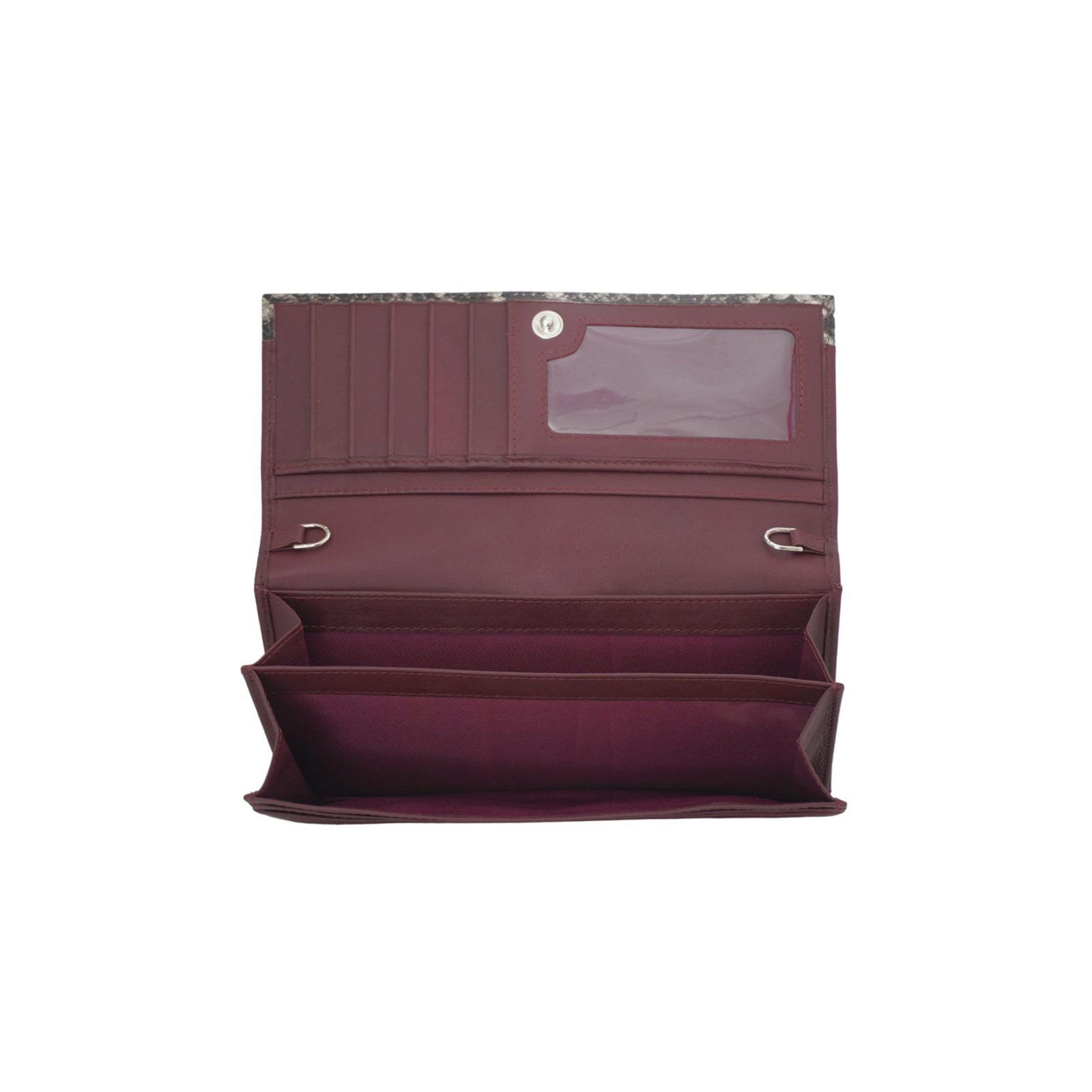 Genuine Leather Clutch Wallet For Women Brown