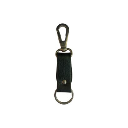 Key Ring With Dog Hook Black