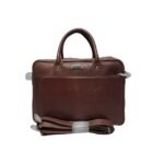 Premium Leather Laptop Bag for Men Brown