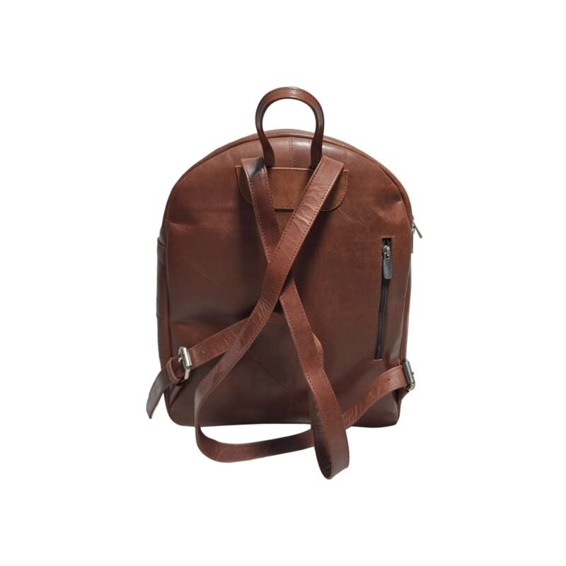 Genuine Leather Backpack For Men Brown