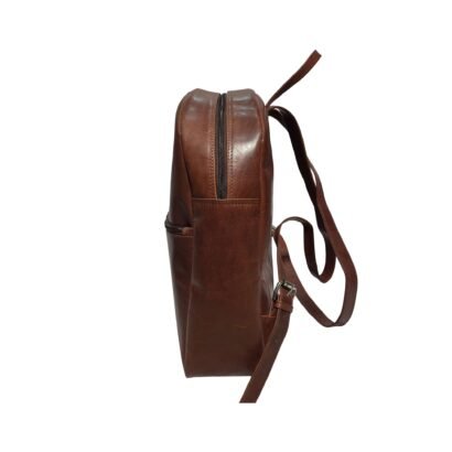 Genuine Leather Backpack For Men Brown