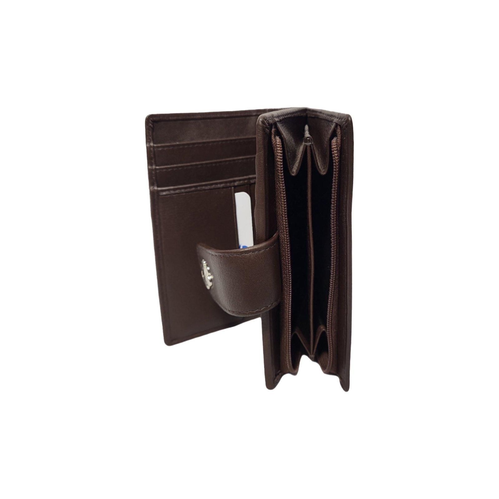 Women's Leather Wallets With RFID Brown Women's Leather Wallets With RFID Brown