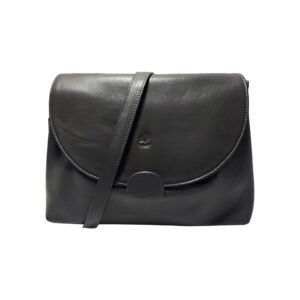 ladies Leather shoulder bag Gray
