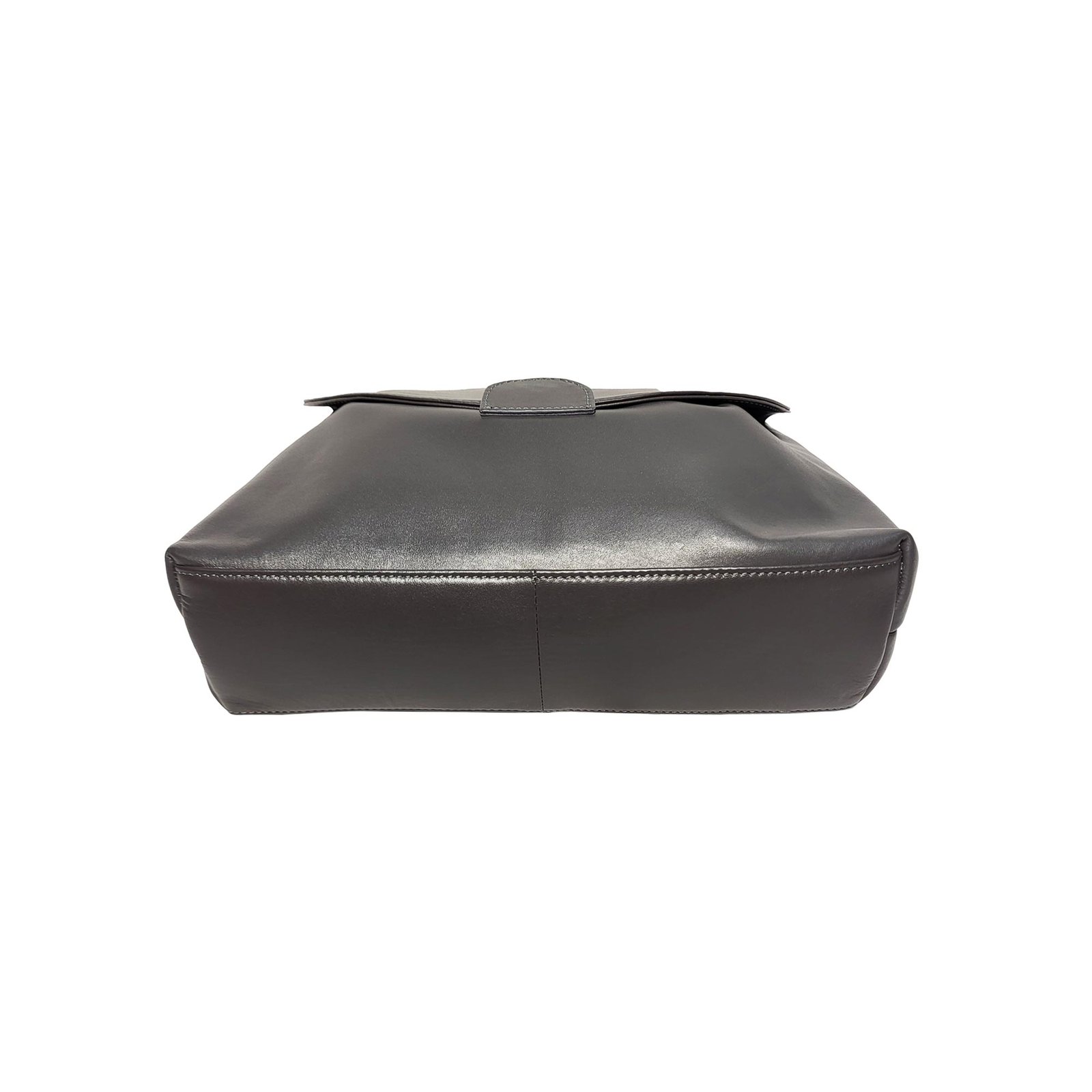 ladies Leather shoulder bag Gray