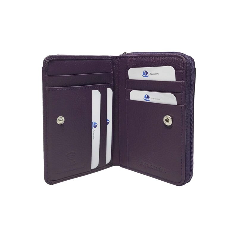 Women’s Small Leather Wallets Purple