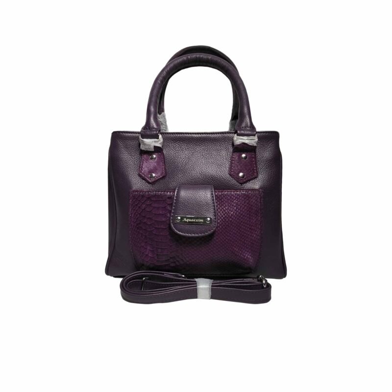 Leather Ladies Sling Bag Stylish Purple