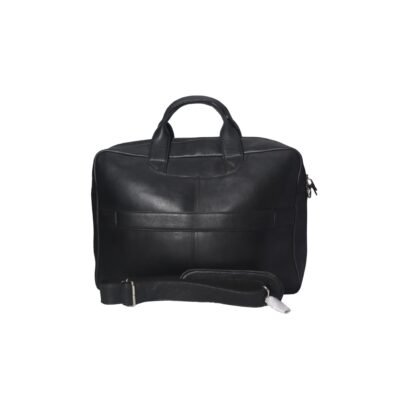 Genuine Leather Laptop Bag for Men Black