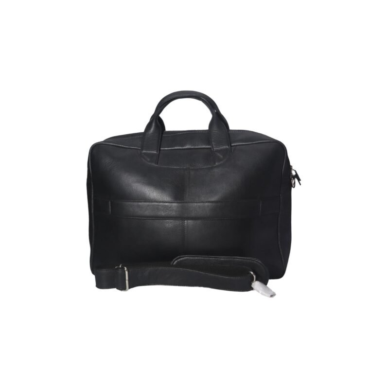 Genuine Leather Laptop Bag for Men Black