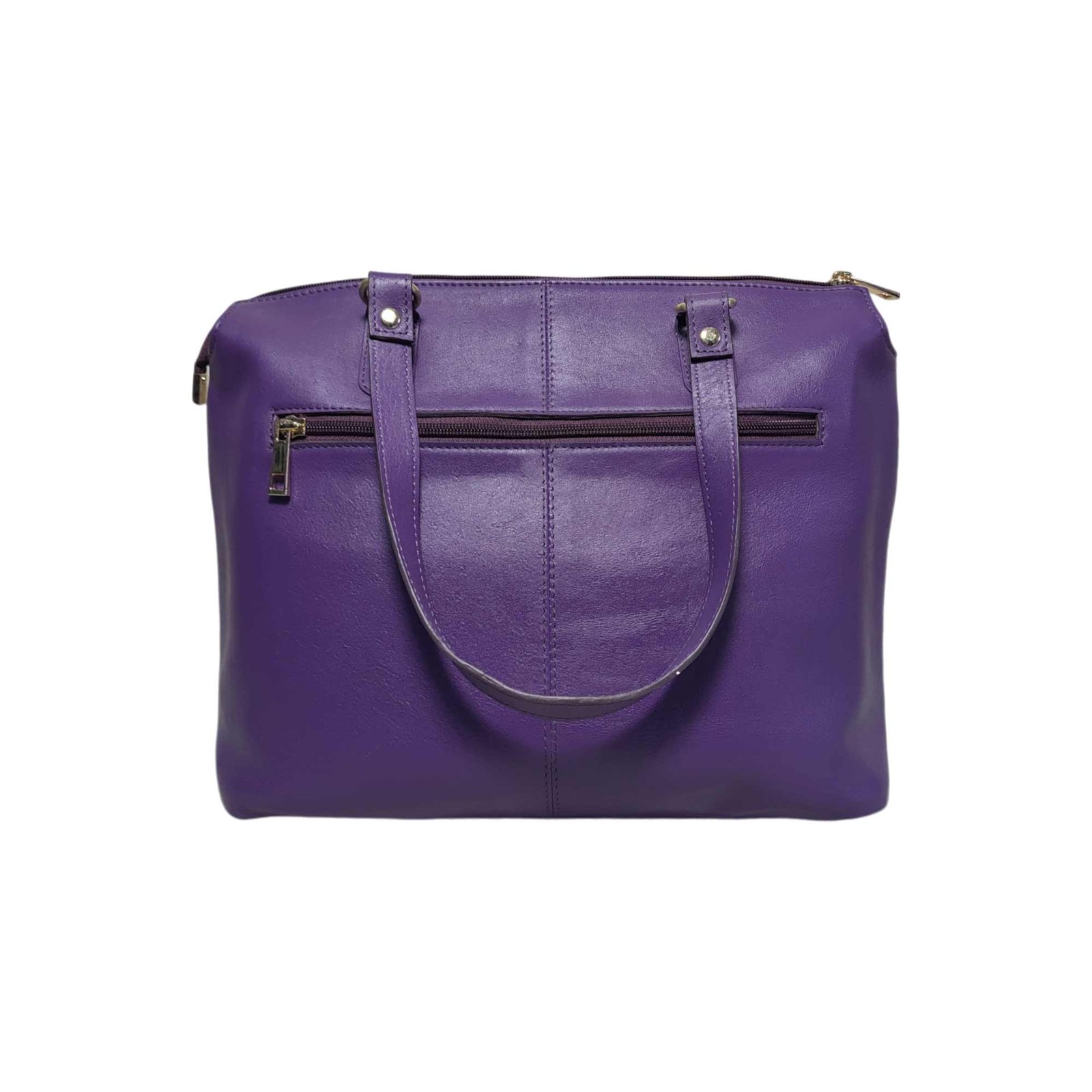 Premium Ladies Leather Specious Tote Bag Purple