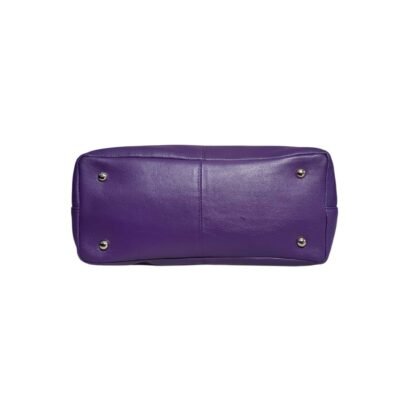 Premium Ladies Leather Specious Tote Bag Purple
