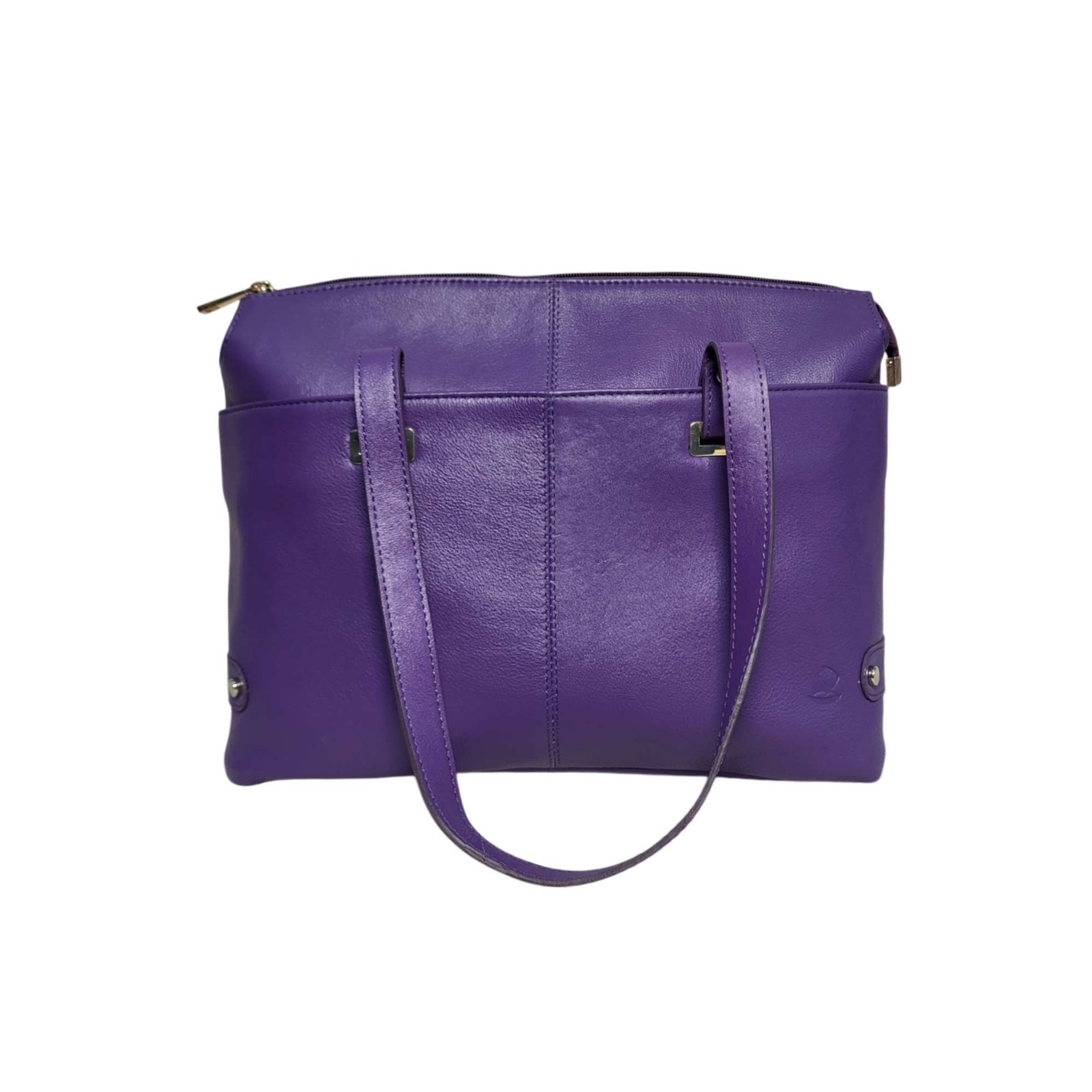 Premium Ladies Leather Specious Tote Bag Purple