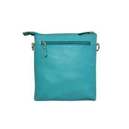 Aquaexim Premium Leather Slim Shoulder Bag Light Green