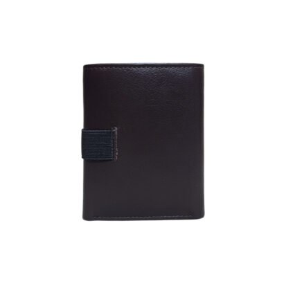 Aquaexim Men’s Genuine Leather Trifold Wallet Brown