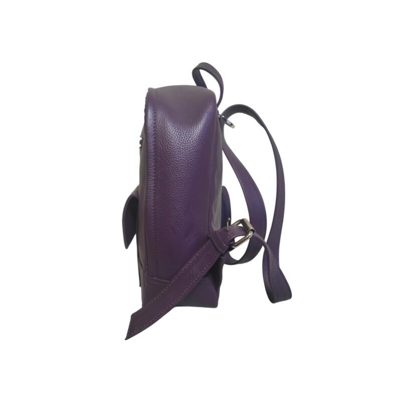 Aquaexim Genuine Leather Backpack for Ladies Purple