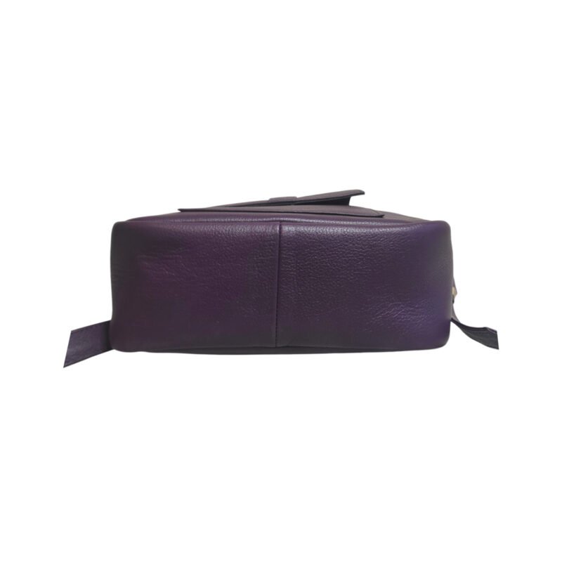 Aquaexim Genuine Leather Backpack for Ladies Purple