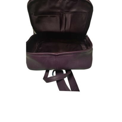 Aquaexim Genuine Leather Backpack for Ladies Purple