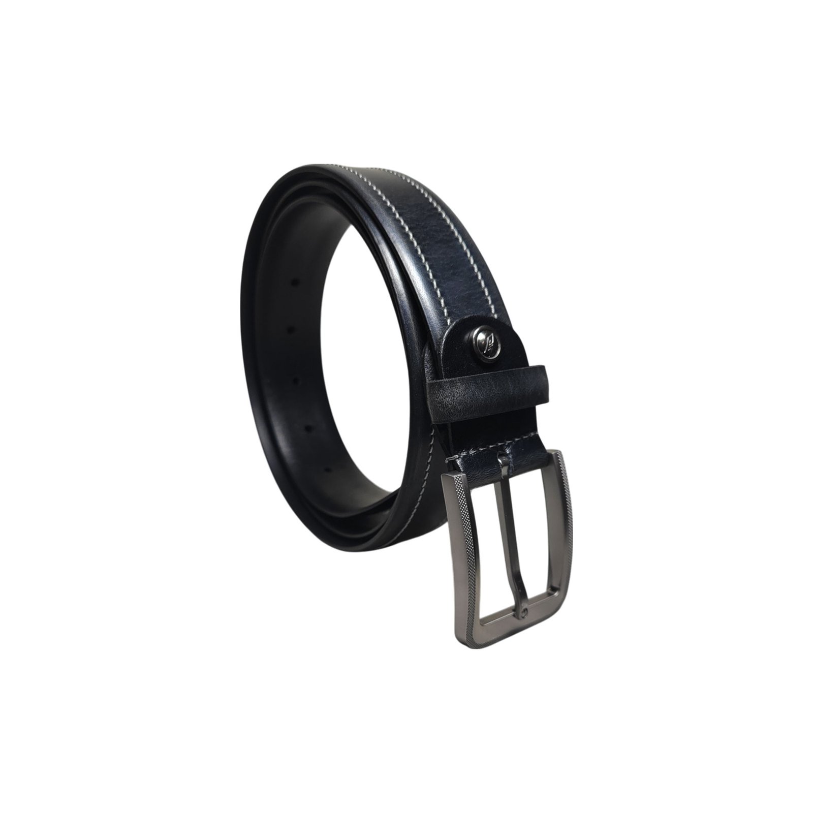 Aquaexim Men's Premium Leather Belt Black