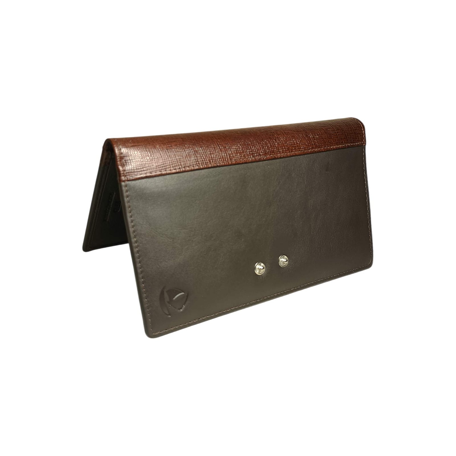 Aquaexim Genuine Leather Long Passport Holder Brown Aquaexim Genuine Leather Long Passport Holder Brown