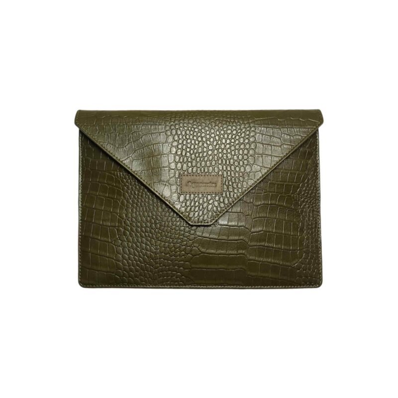 Aquaexim Genuine Leather Tablet Sleeve Dark Green