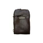 Aquaexim Stylish Leather Chest Bag Brown