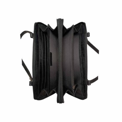 Aquaexim Luxury Mini Leather Handbag – Stylish & Functional Black