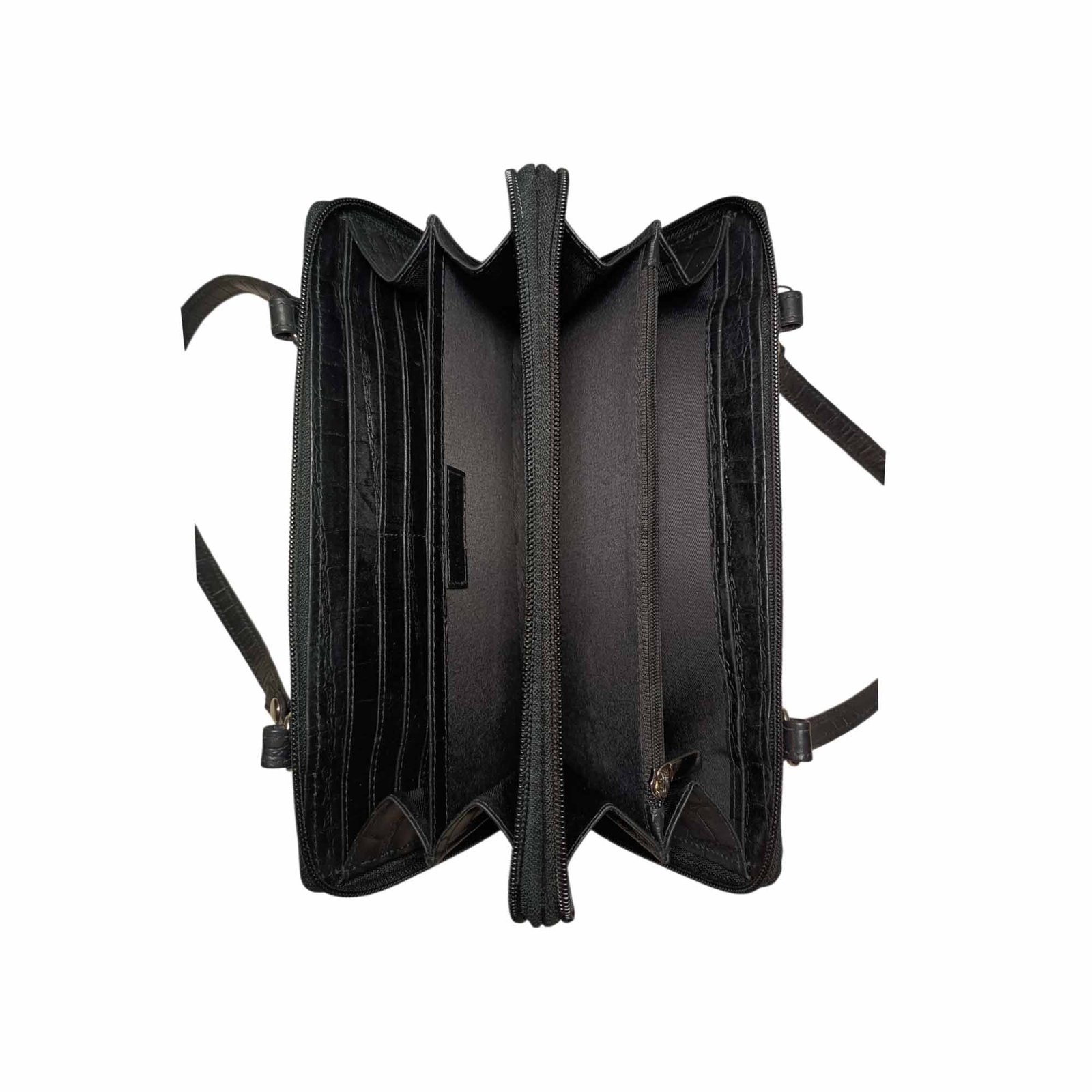 Aquaexim Luxury Mini Leather Handbag – Stylish & Functional Black