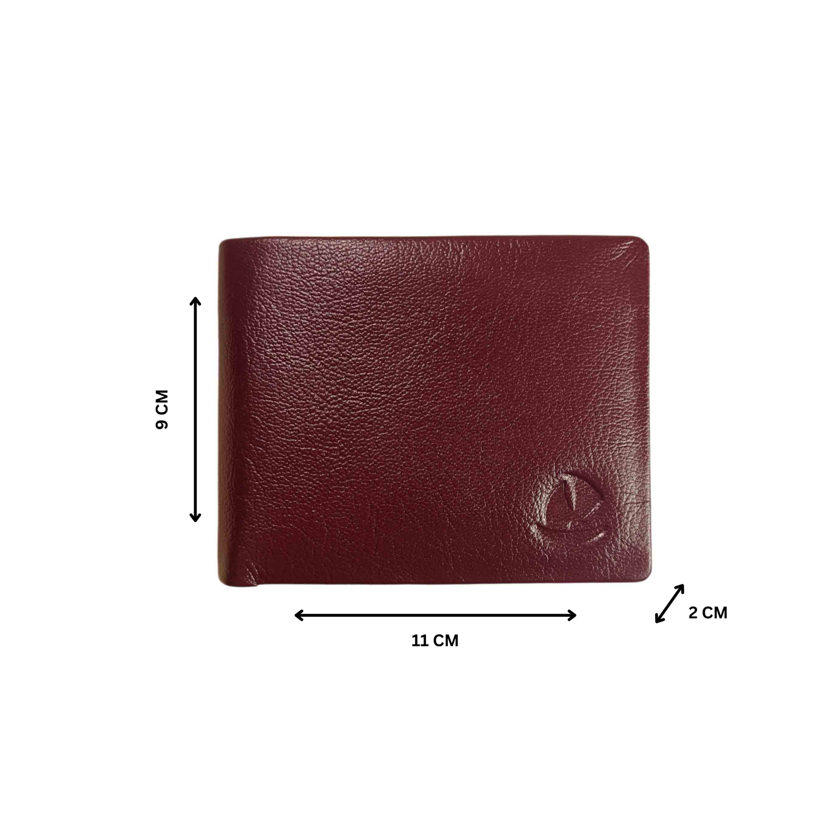 Men’s Slim Leather Wallet – RFID Protected & Seamless Design Maroon