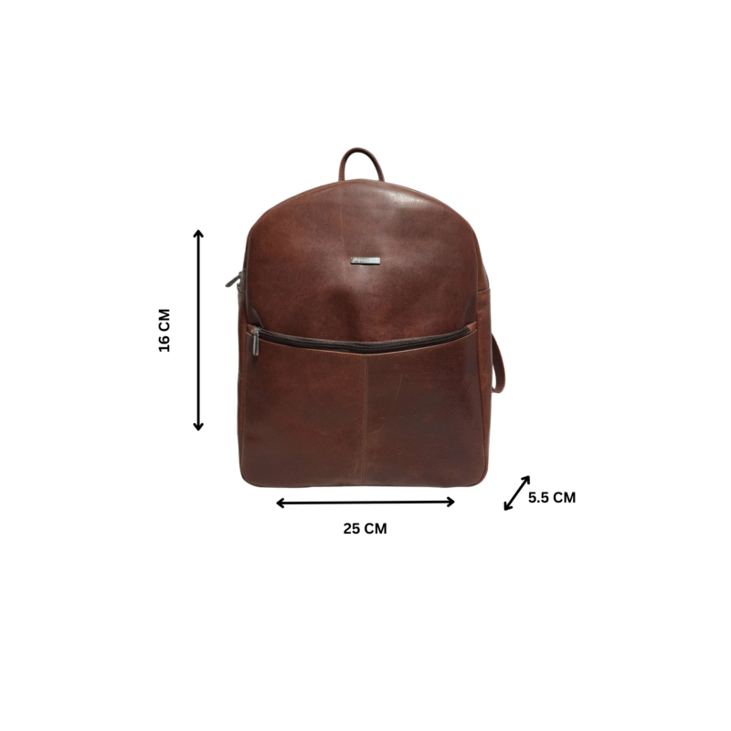 Premium Leather Backpack for Men Brown
