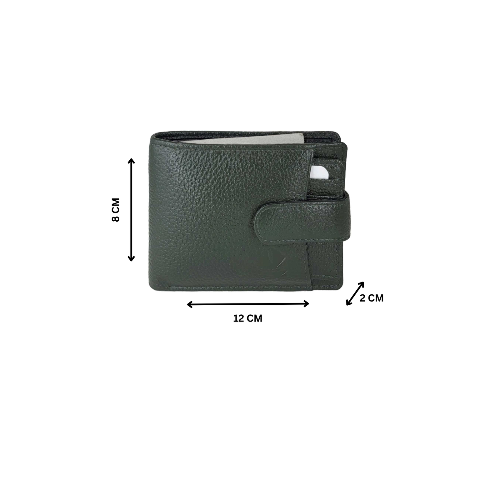 Leather Card Holder Wallet for Men With RFID Green