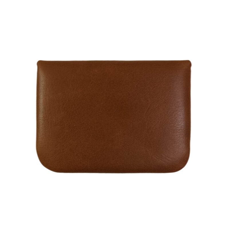 Premium Ladies' Leather Small Coin Pouch – Stylish, Compact & Durable Tan