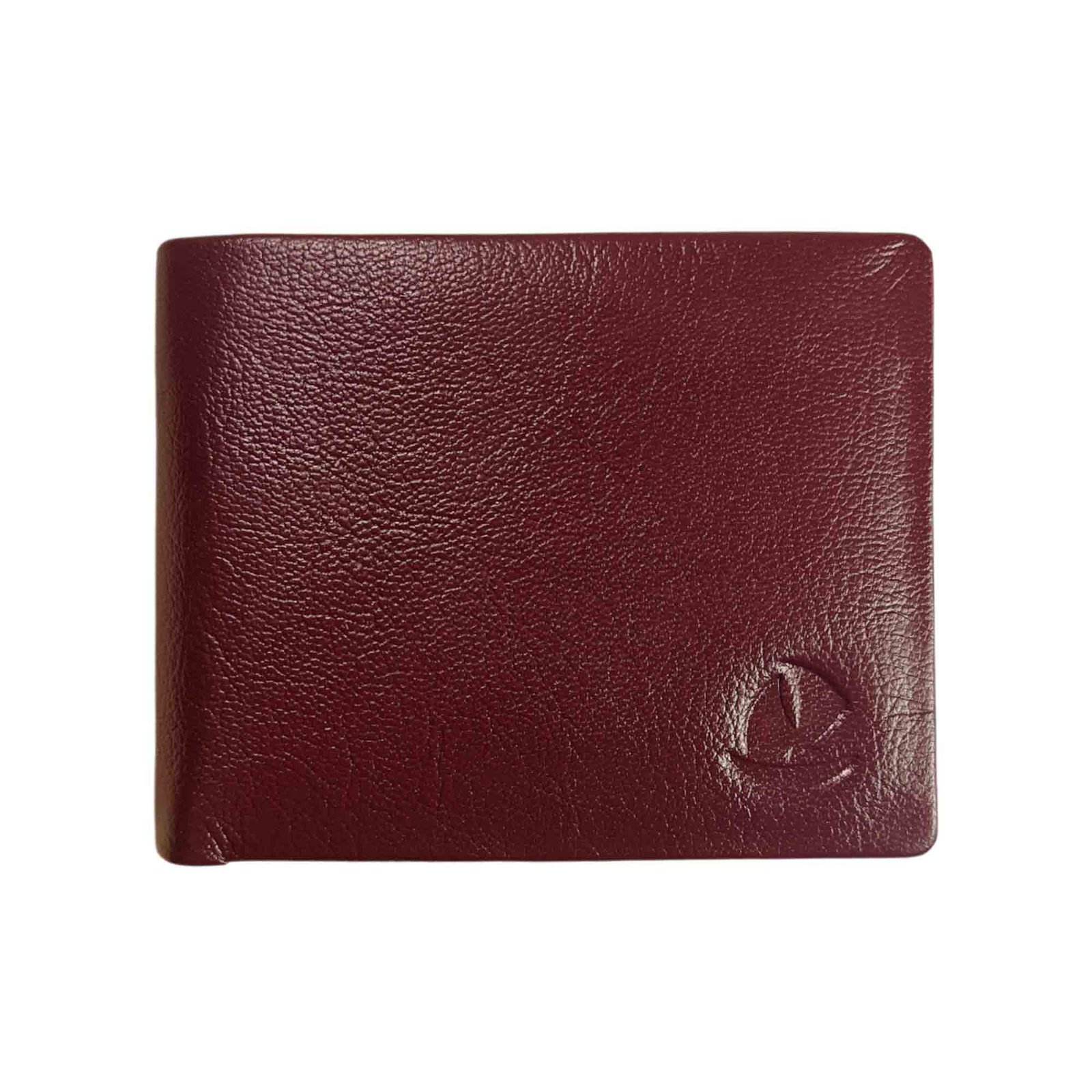 Men’s Slim Leather Wallet – RFID Protected & Seamless Design Maroon