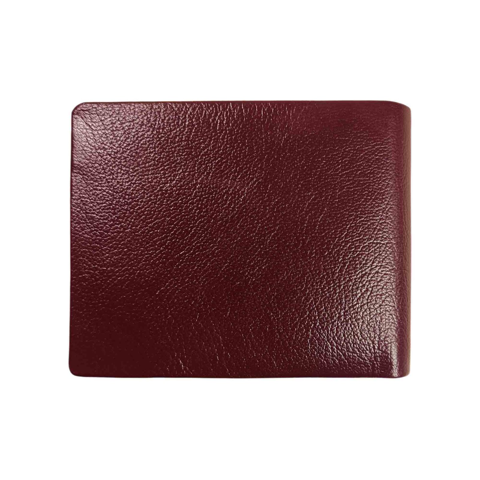 Men’s Slim Leather Wallet – RFID Protected & Seamless Design Maroon
