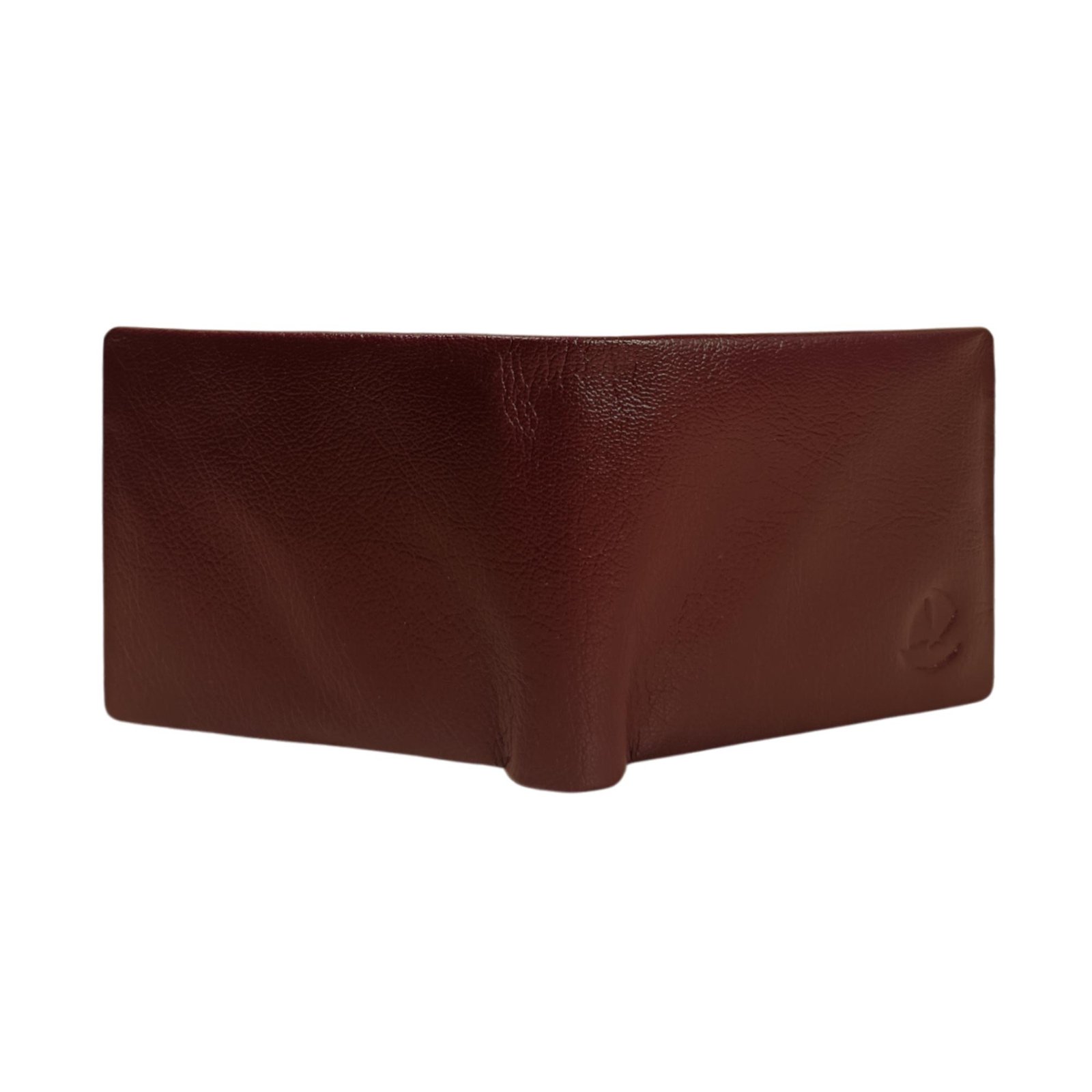 Men’s Slim Leather Wallet – RFID Protected & Seamless Design Maroon