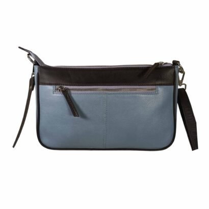 Genuine Leather Ladies Sling Bag For Women Light Blue